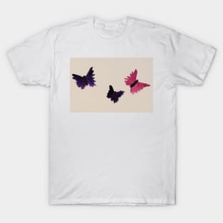 Butterflies acrylic painting by tabitha kremesec T-Shirt